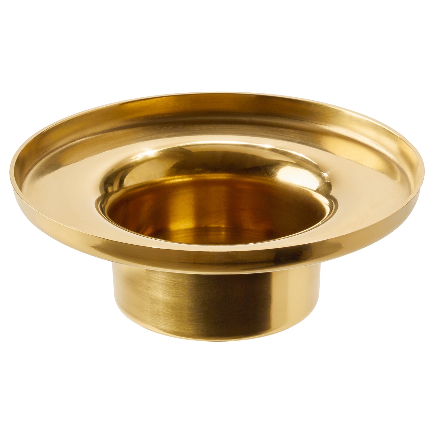 Złoty metalowy świecznik na tealight, wypożyczalnia dekoracji